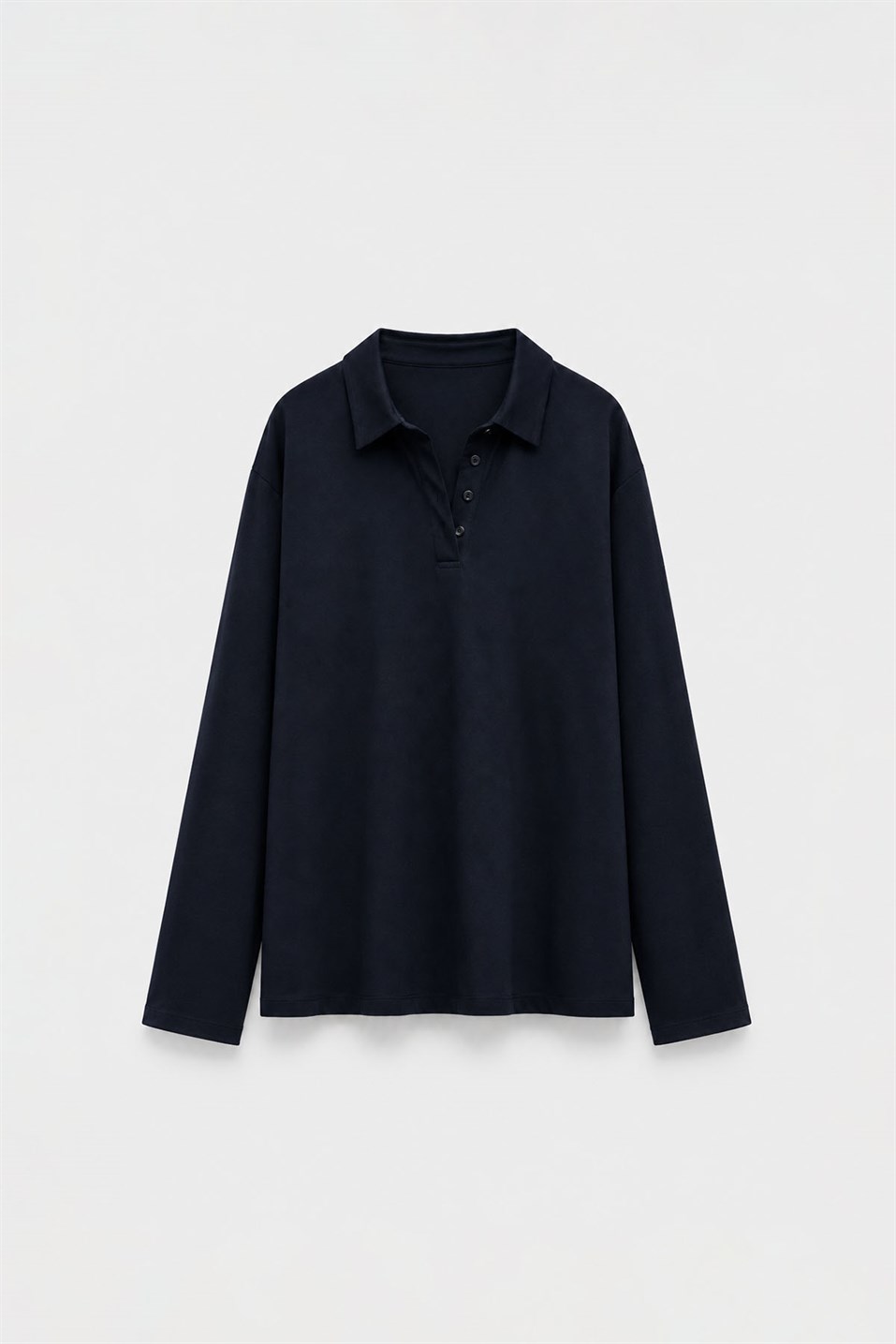 Oversized Polo Collar T-Shirt