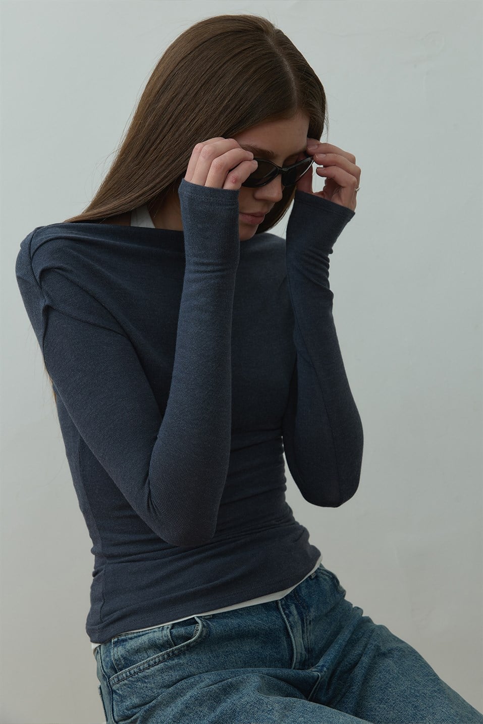 Mavi Emy İkili Bluz