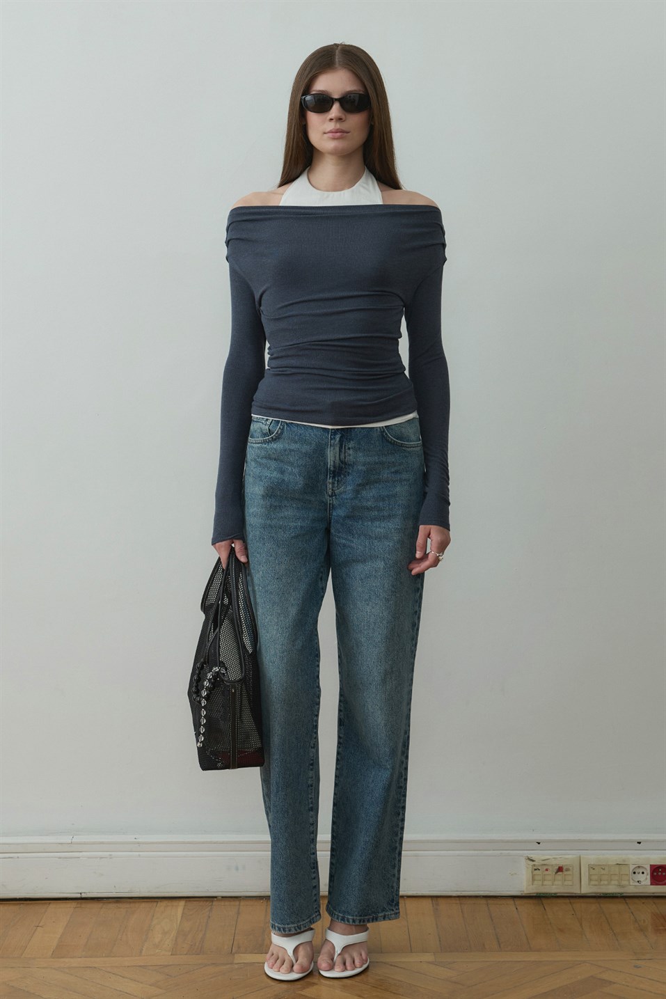 Mavi Emy İkili Bluz