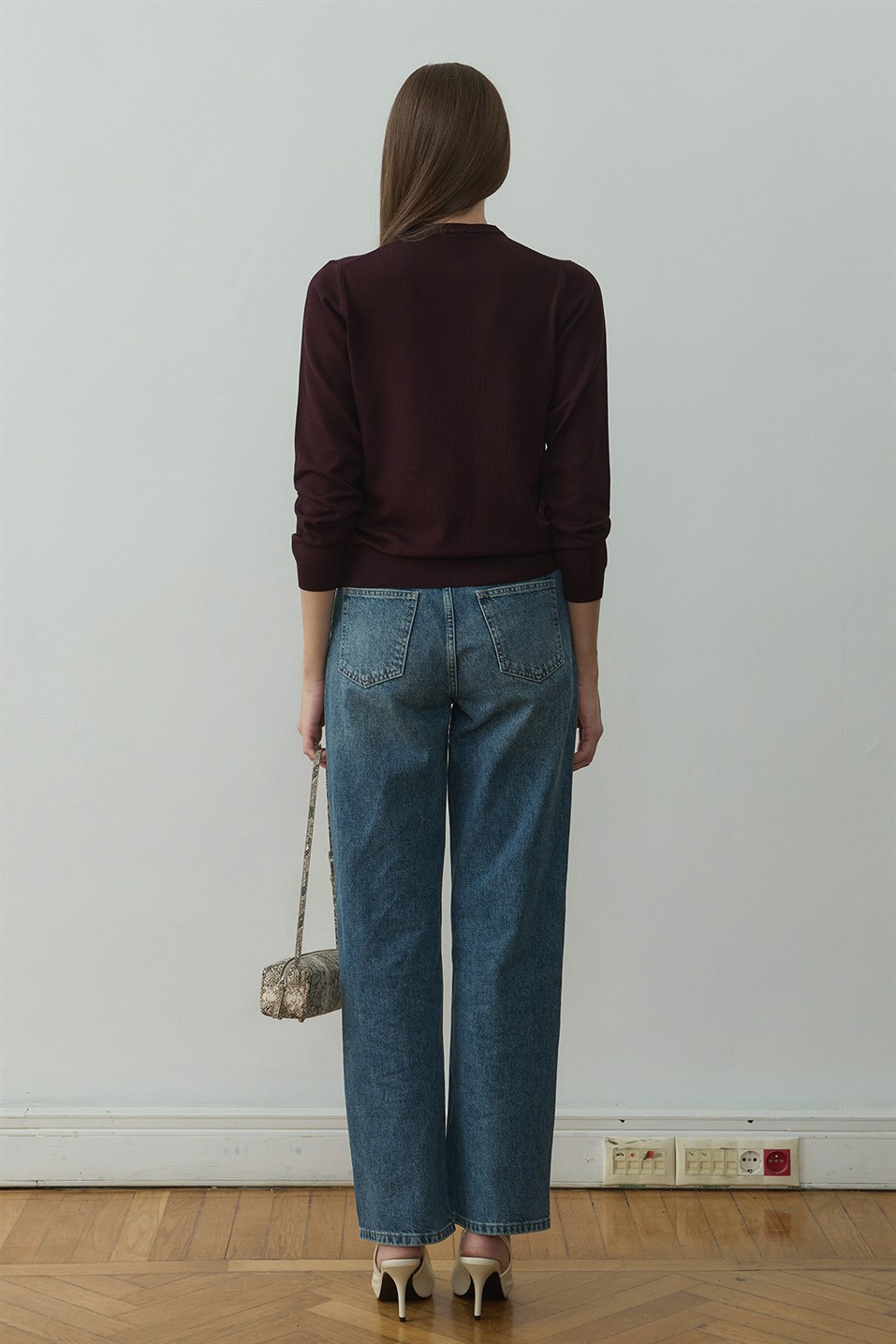 Mürdüm Arya Triko Hırka