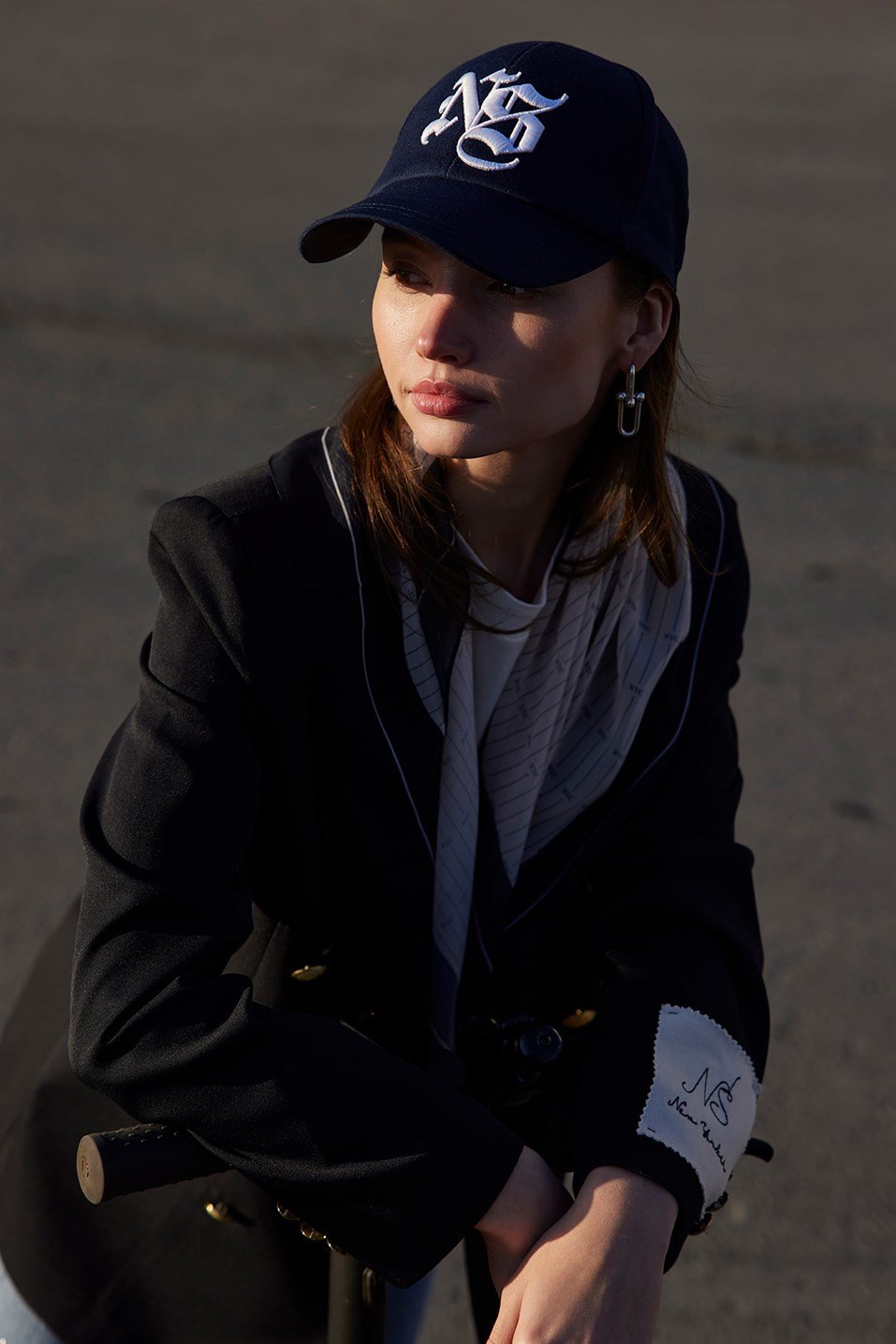 Navy Ns Embroidered Cap