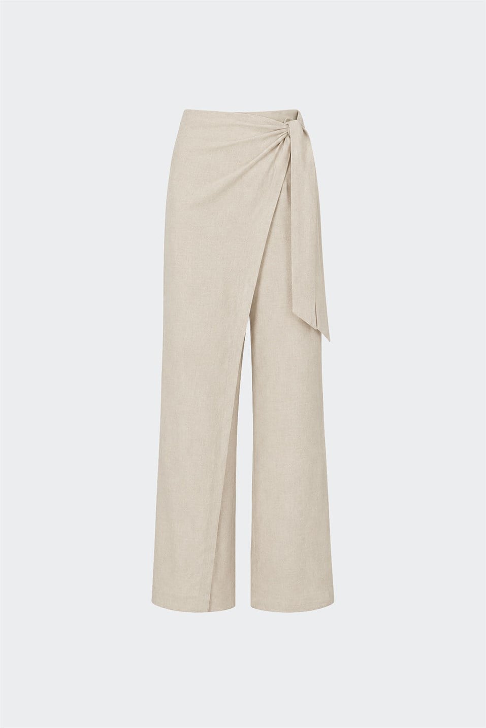 Alia Linen Pareo Style Trousers