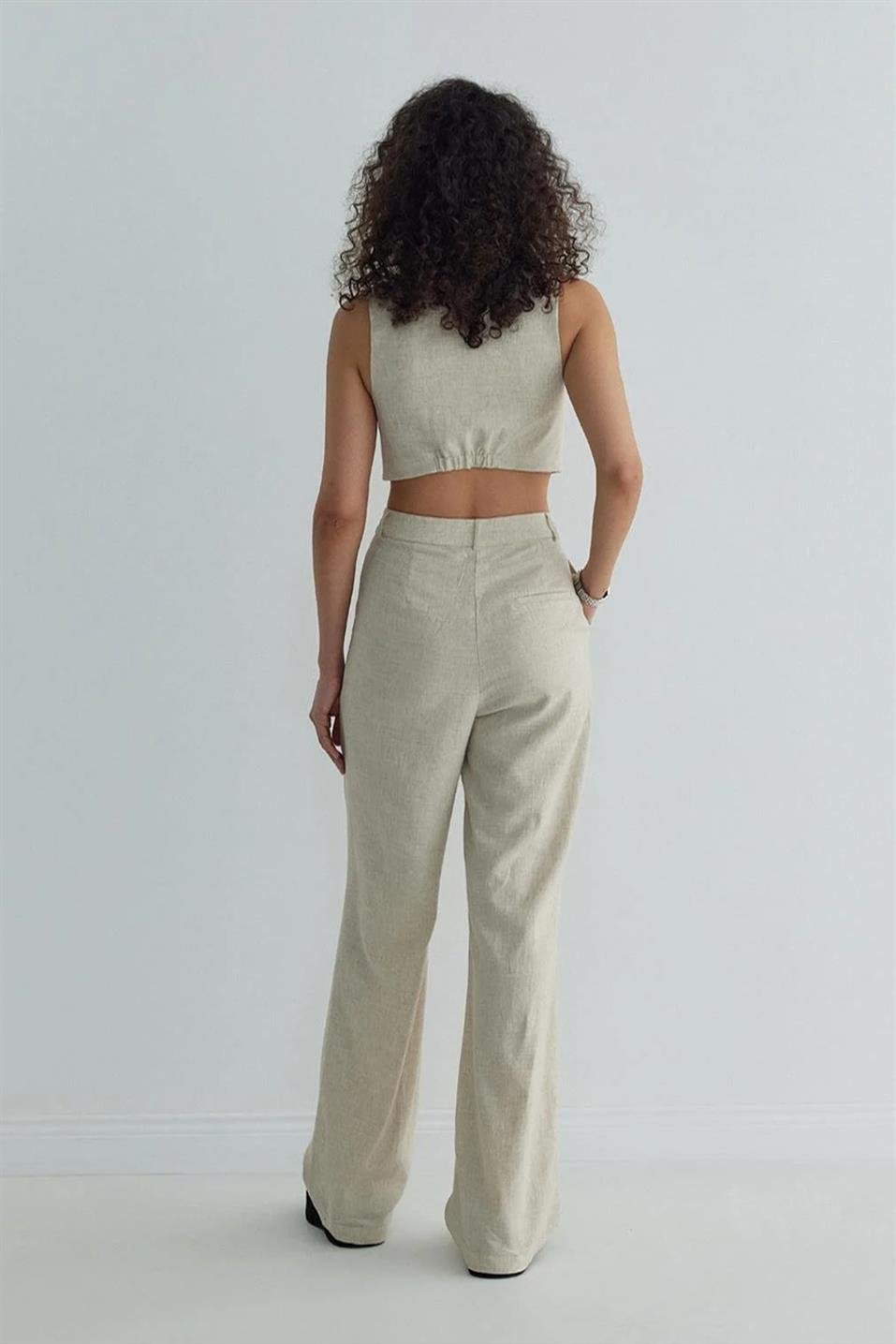 Gabri Linen Waistcoat