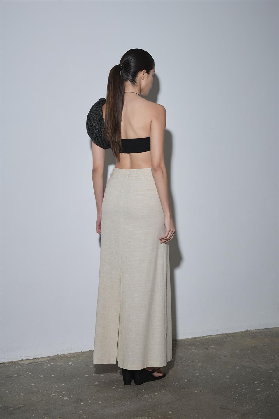 Marie Linen Maxi Skirt