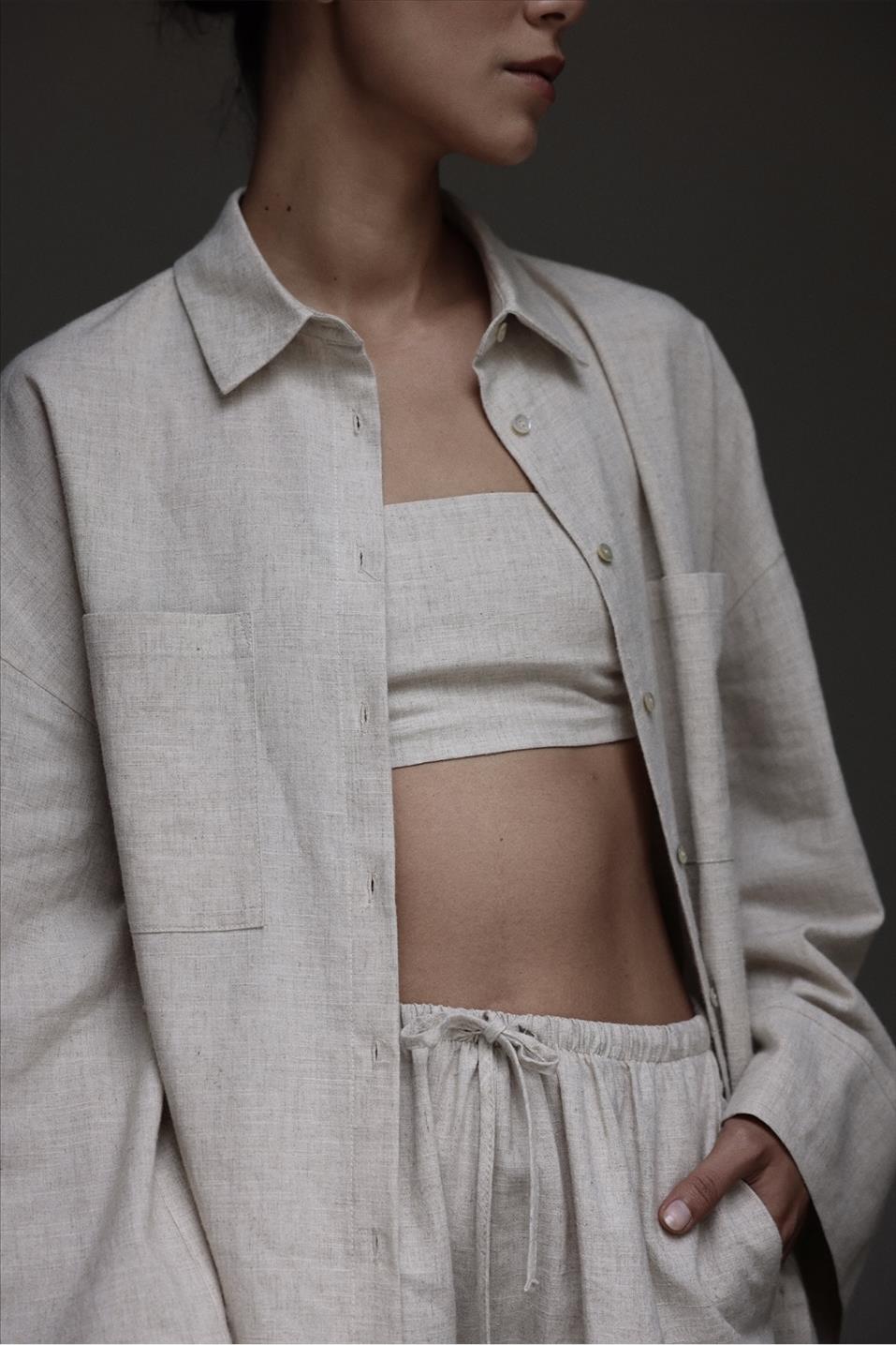 Natürel Melia Keten Bra