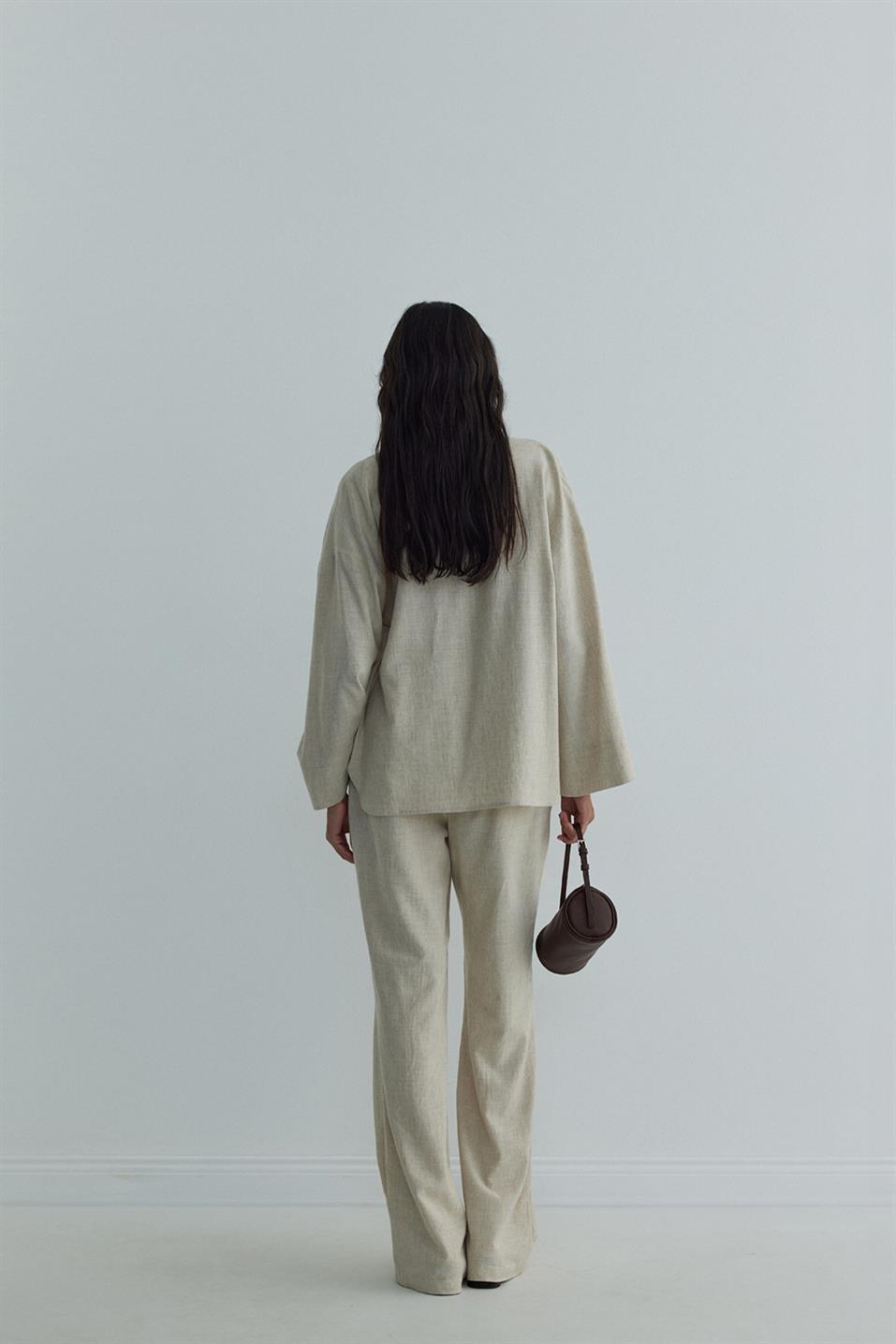 Milos Linen Kimono Shirt