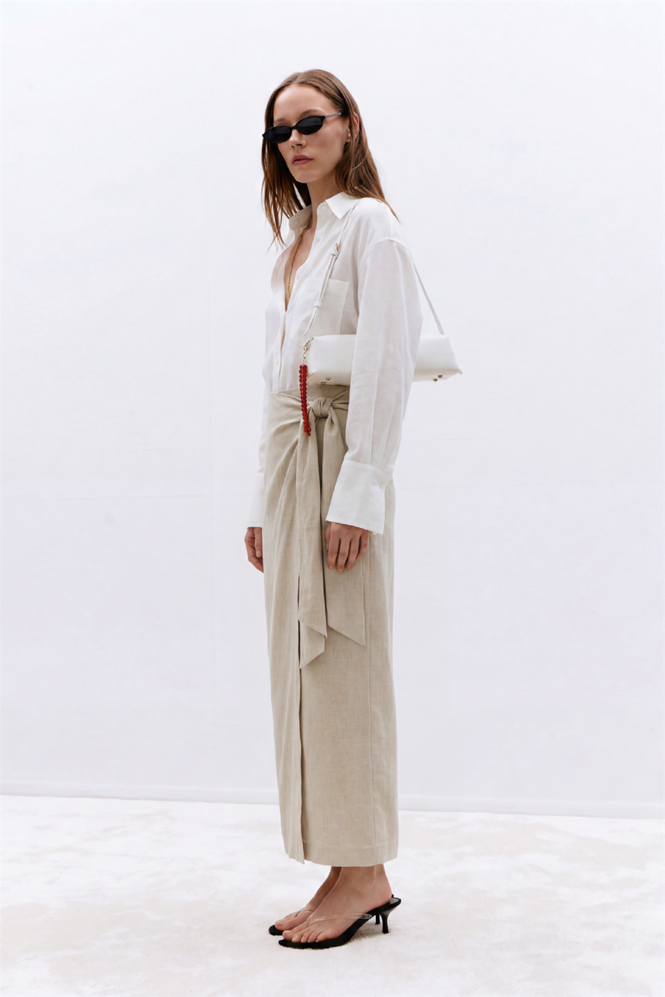 Noli Linen Wrap Skirt