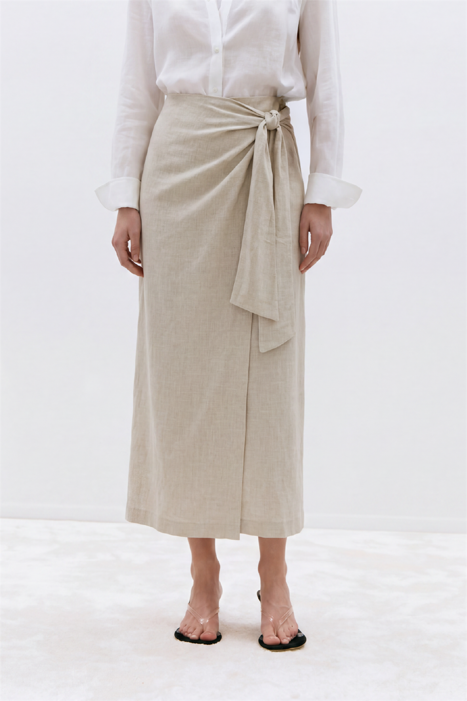 Noli Linen Wrap Skirt