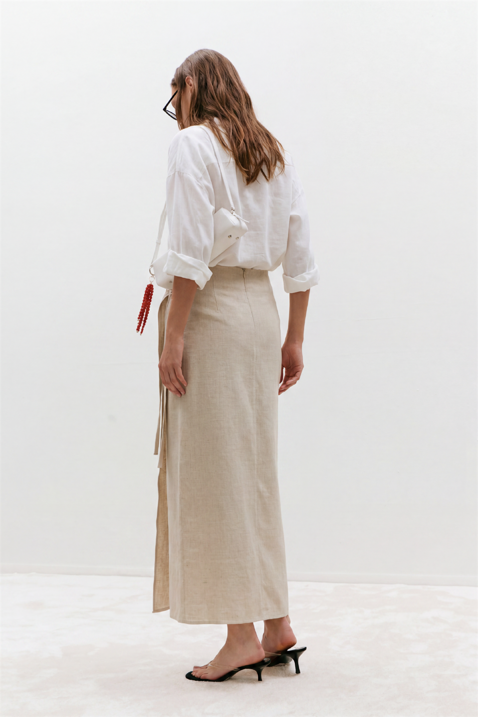Noli Linen Wrap Skirt