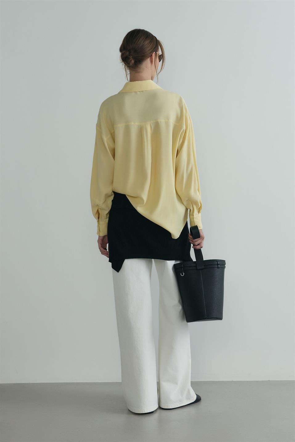 Sarı Alessa Tensel Gömlek