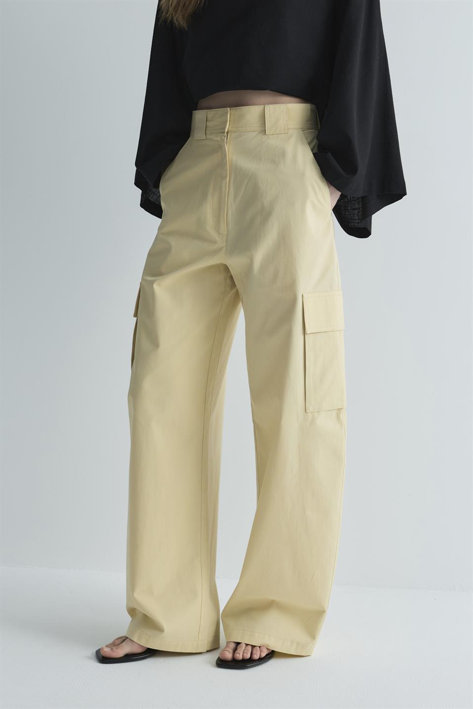 Butter Yellow Carbie Kargo Pantolon