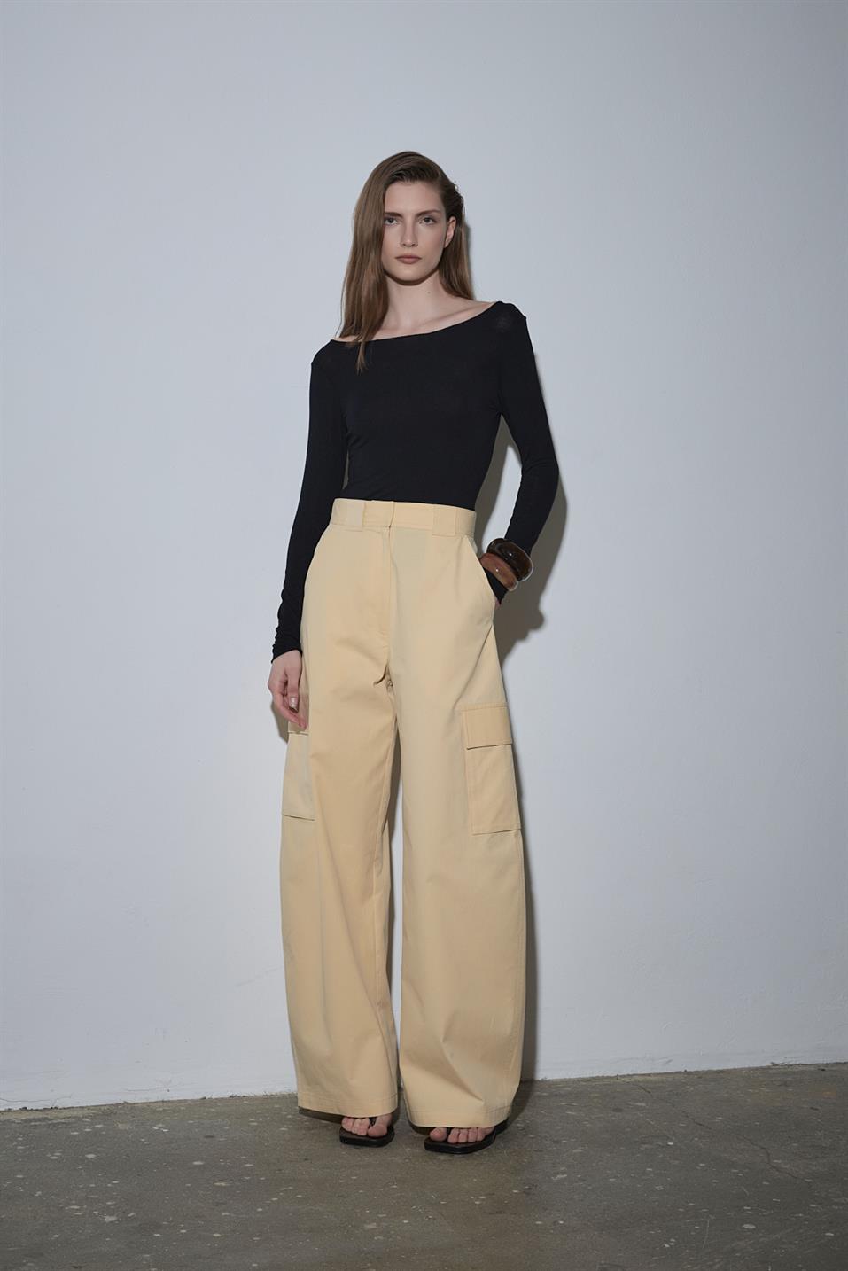 Butter Yellow Carbie Kargo Pantolon