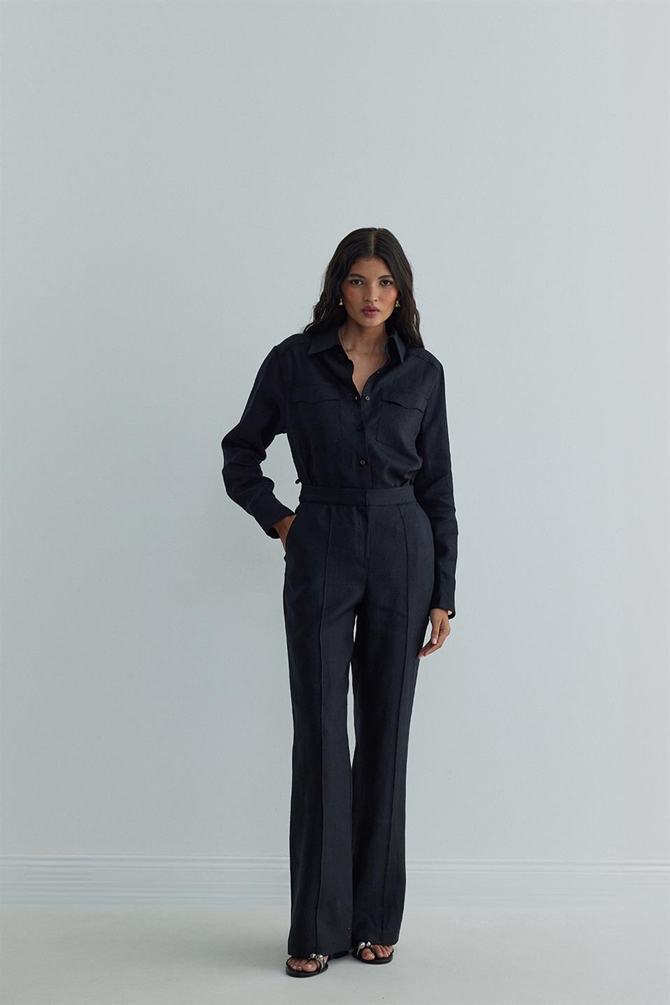 %100 Linen Mill Trousers