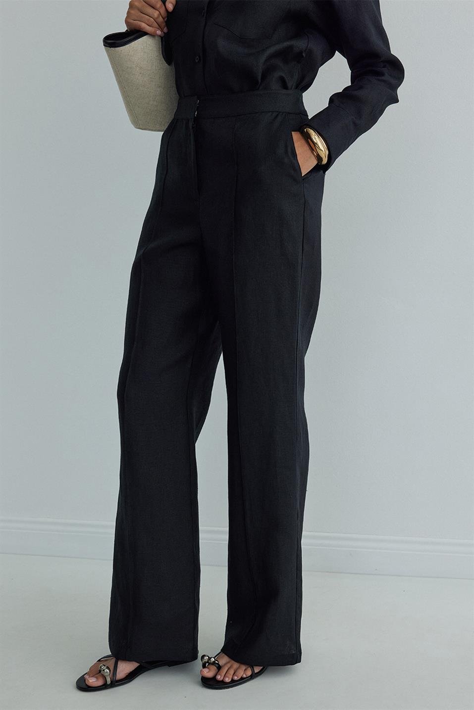 %100 Linen Mill Trousers
