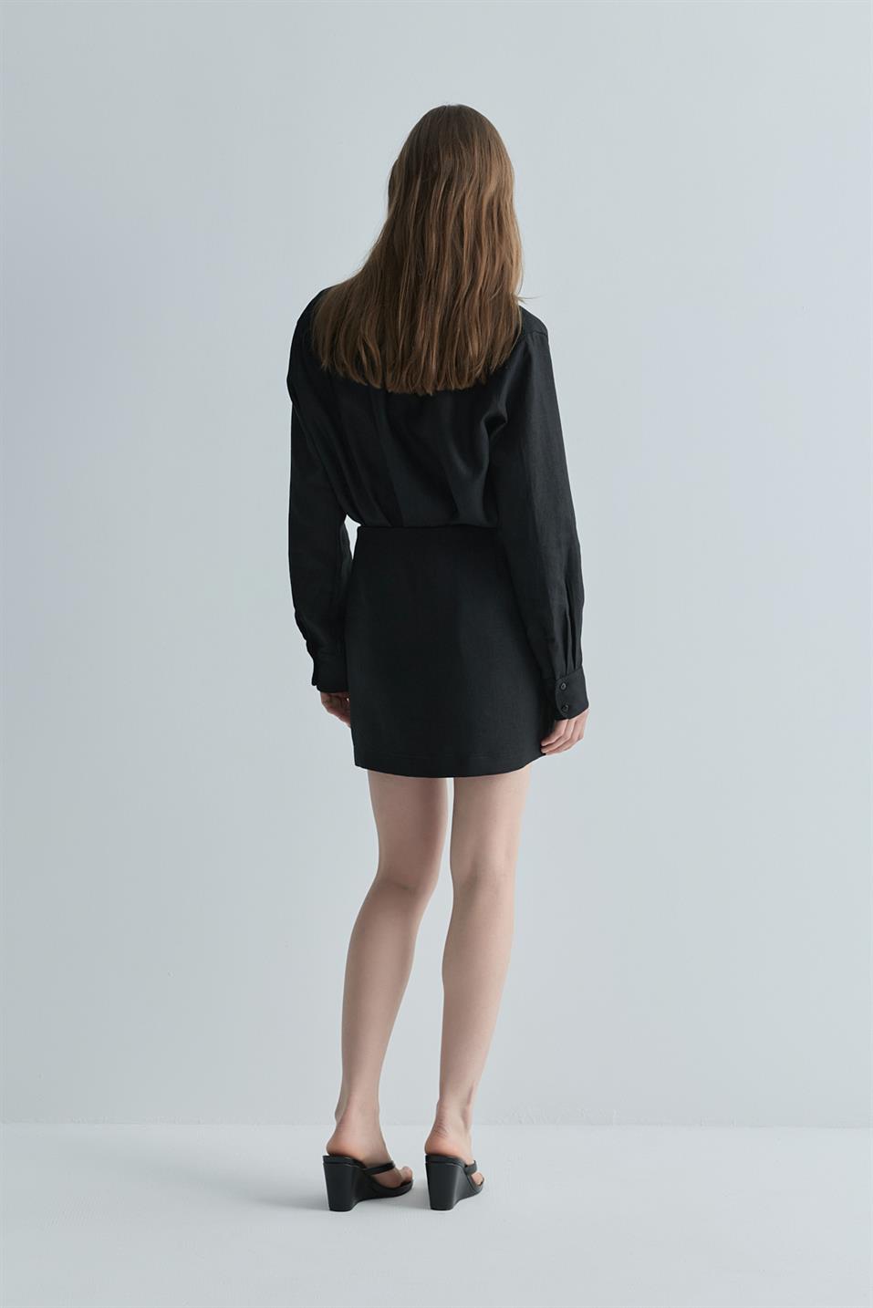 Nora 100% Linen Skirt