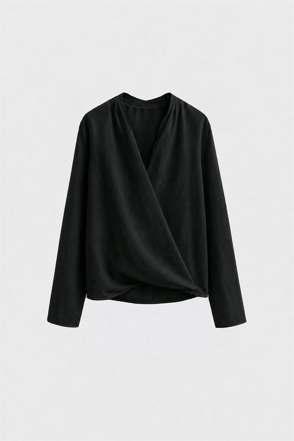 100% Linen Viana Wrap Blouse