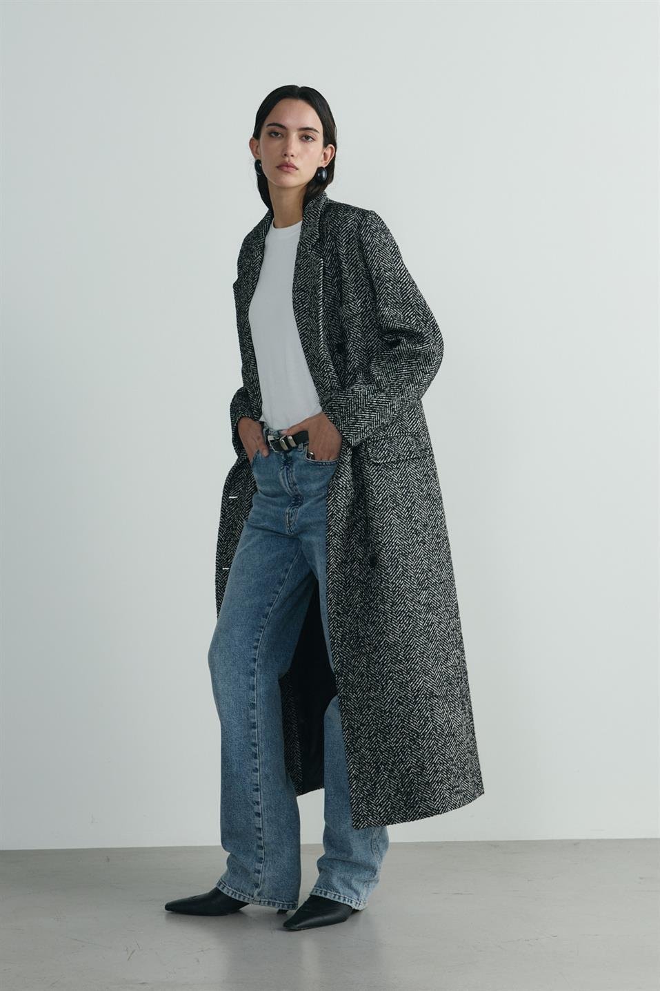 Siyah Adel Maxi Kaban