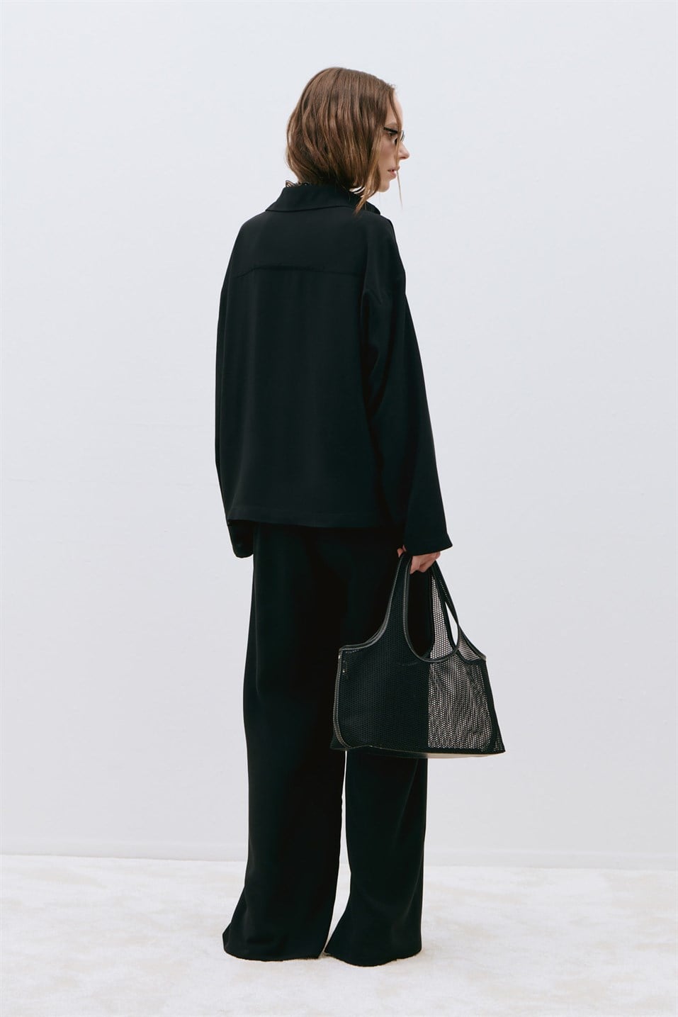Alessa Polo Neck Tencel Blouse