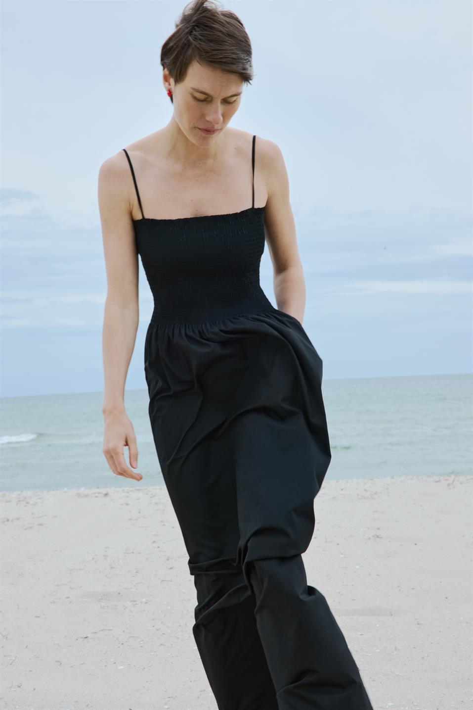 Siyah Alira Maxi Elbise