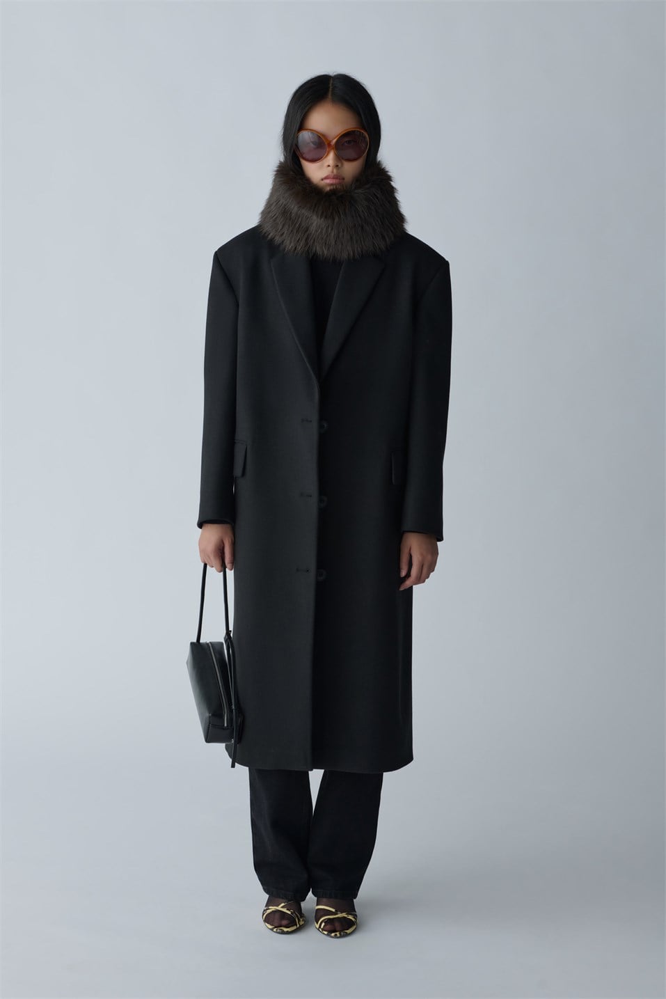 Ari Double-Breasted Maxi Wool Coat