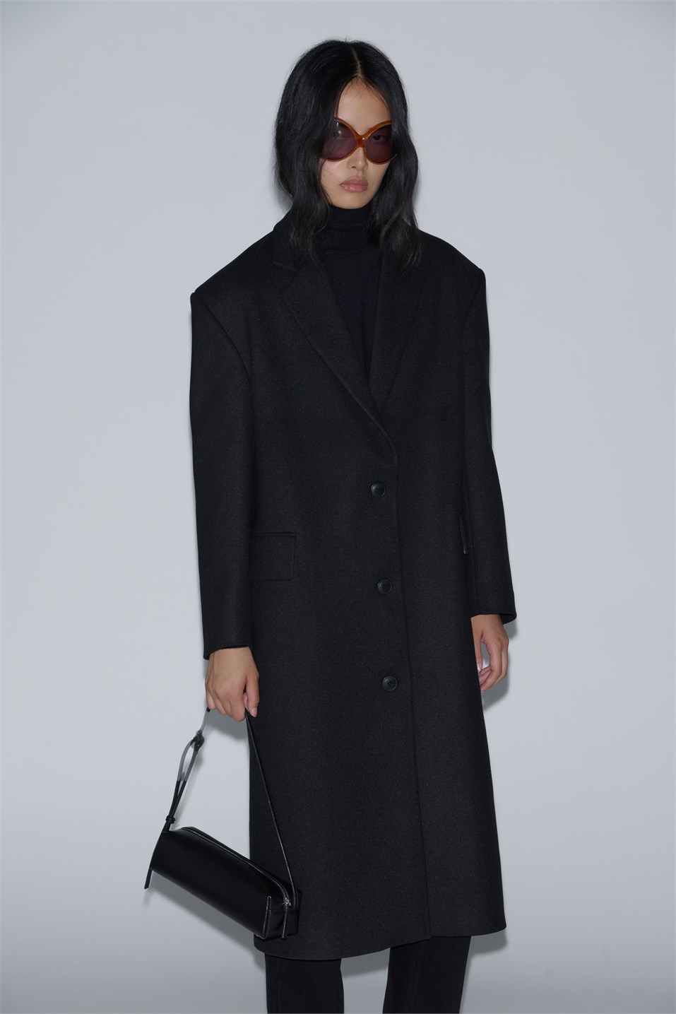 Ari Double-Breasted Maxi Wool Coat