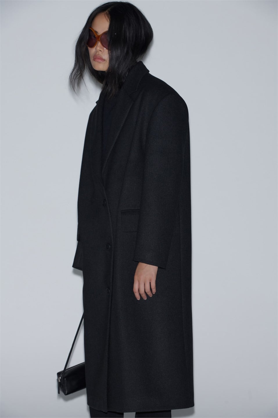 Ari Double-Breasted Maxi Wool Coat