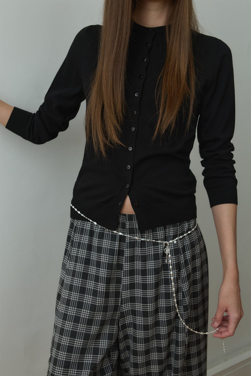 Siyah Arya Triko Hırka