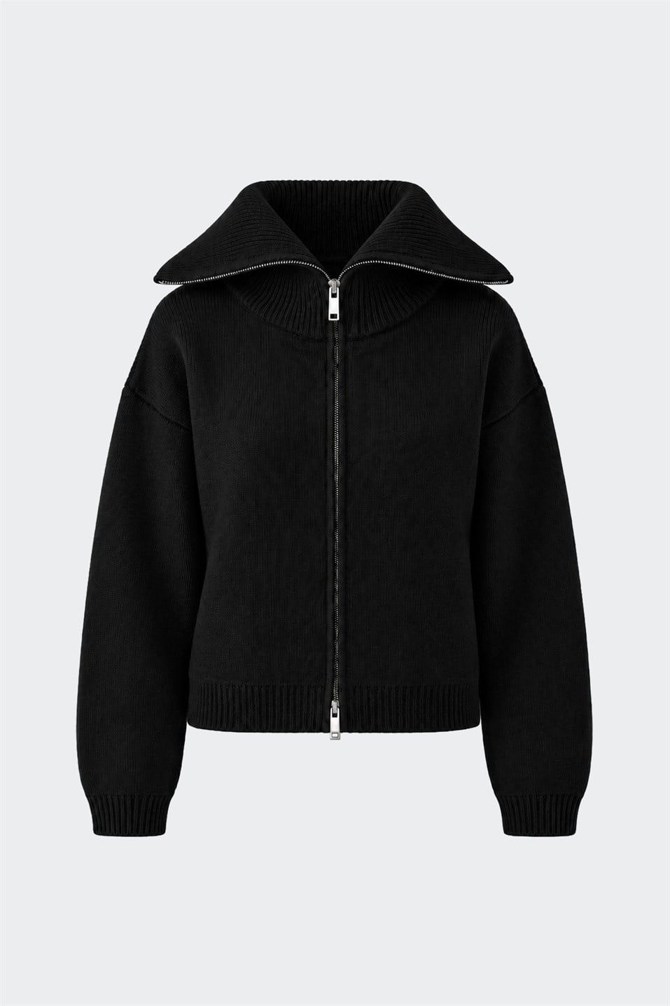 Aspen Zip-Up Knit Cardigan
