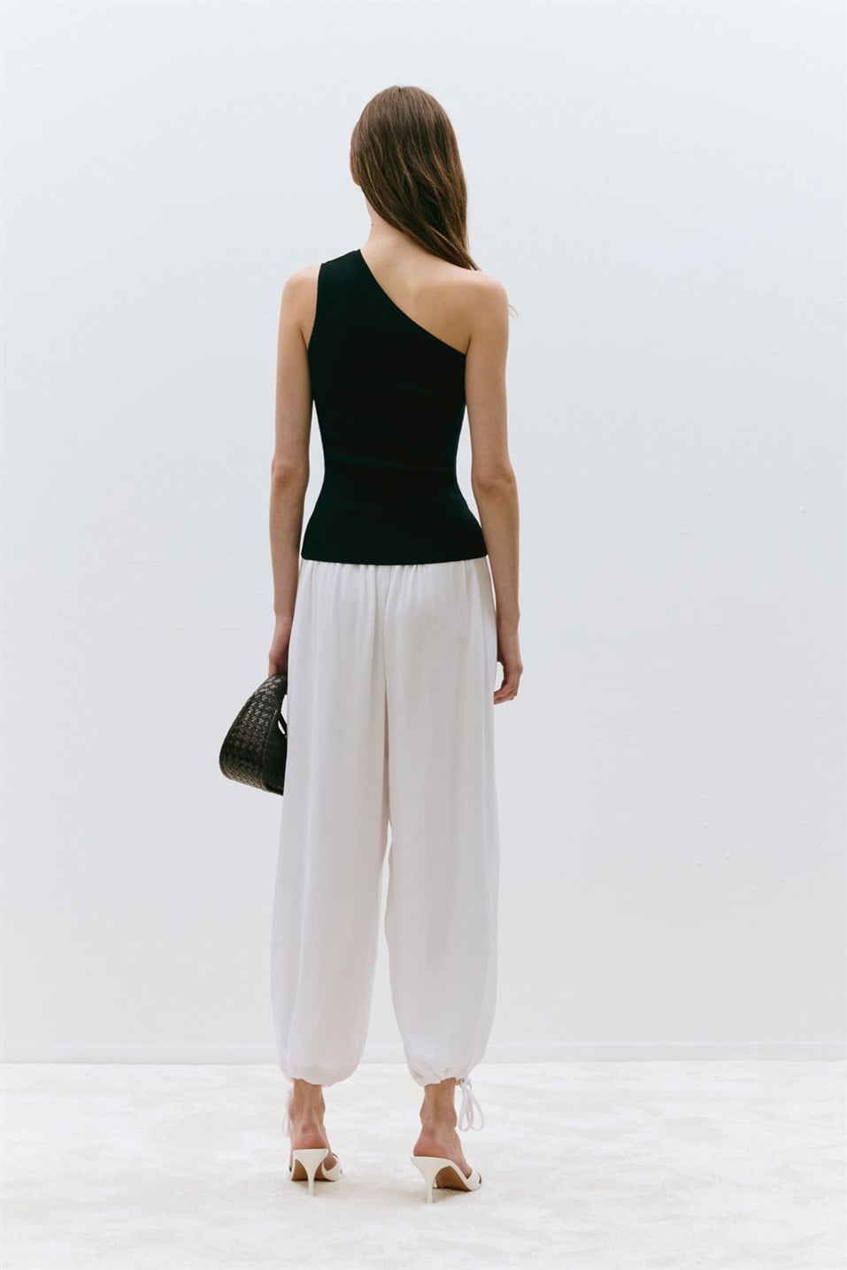 Aven One-Shoulder Knit Blouse