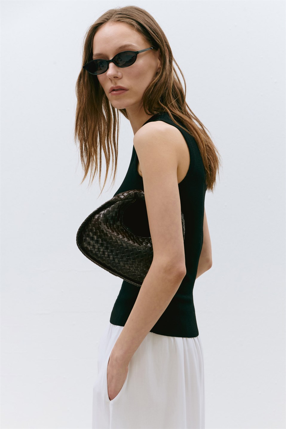 Aven One-Shoulder Knit Blouse