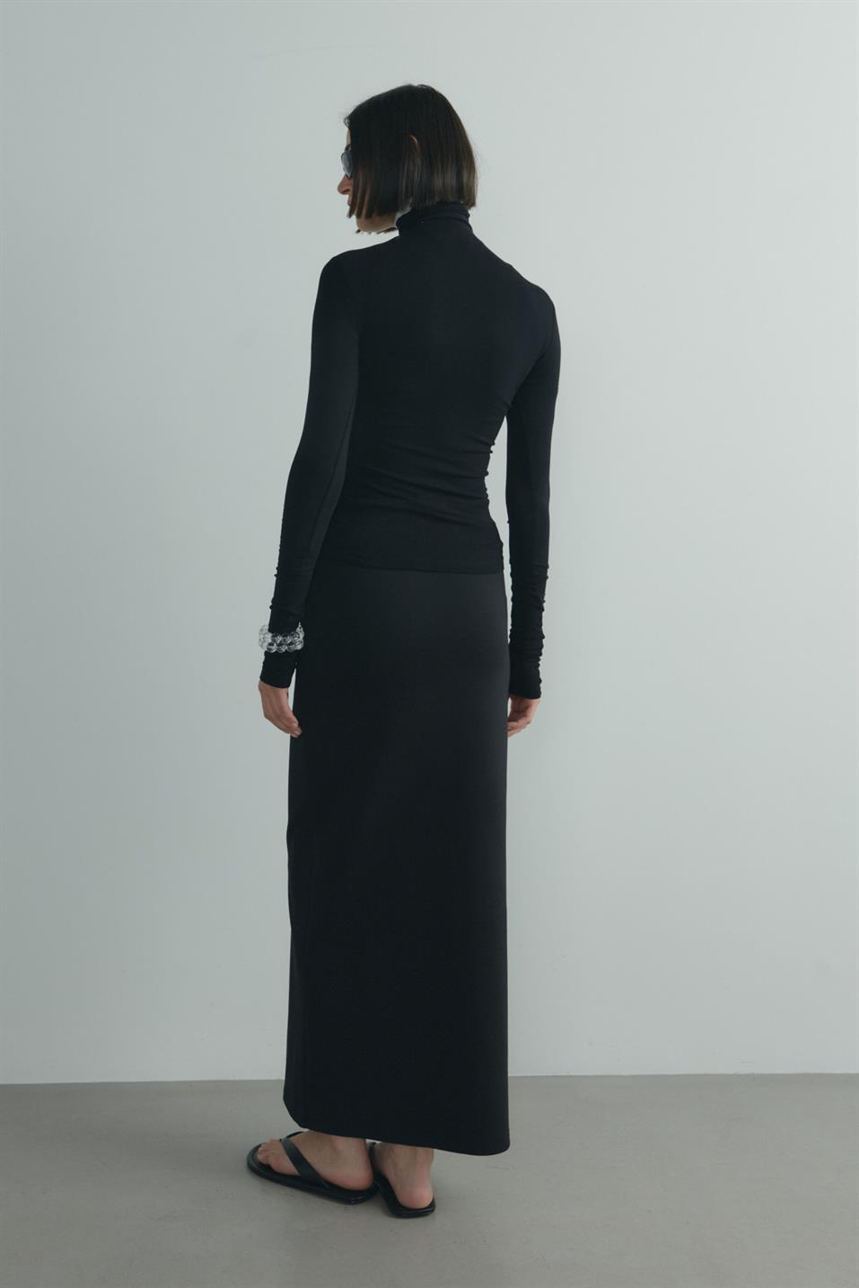 Siyah Boğazlı Tensel Body