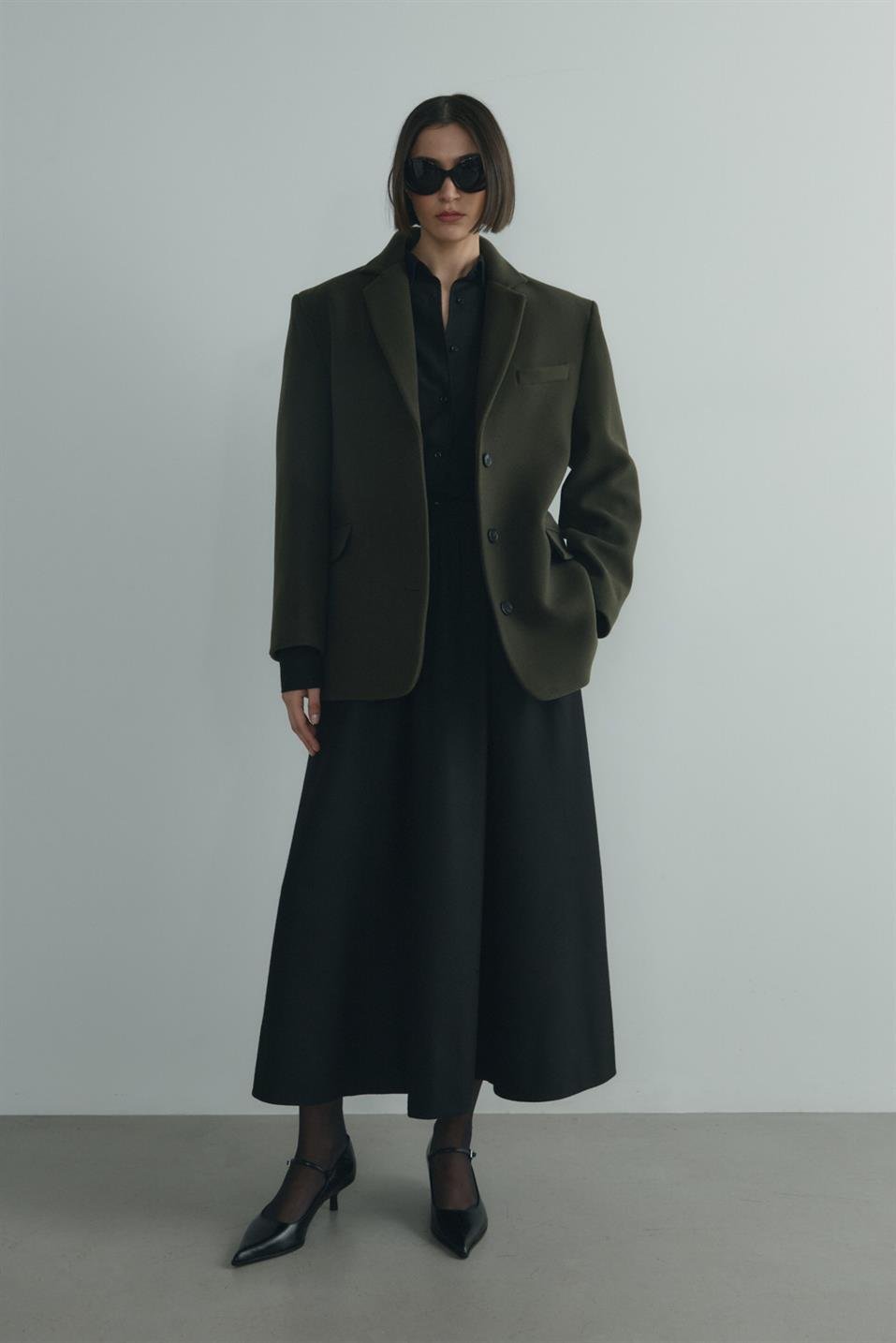 Siyah Camila Kloş Etek