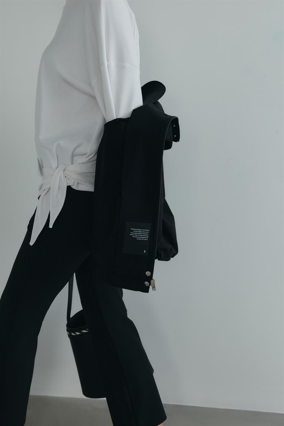 Siyah Cavie Bomber Ceket