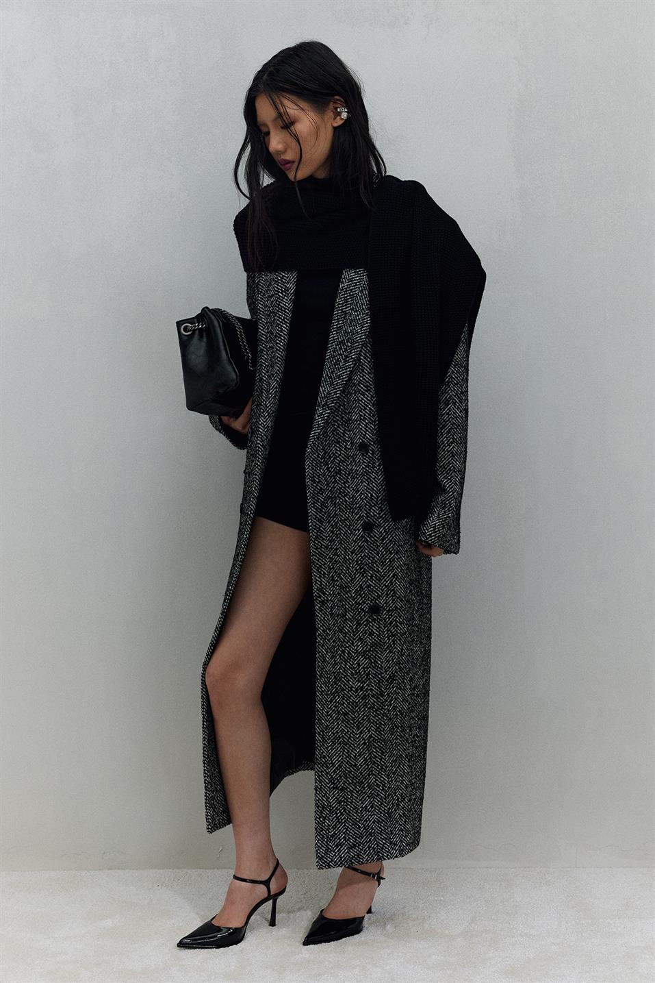 Plain Knitted Knitwear Scarf