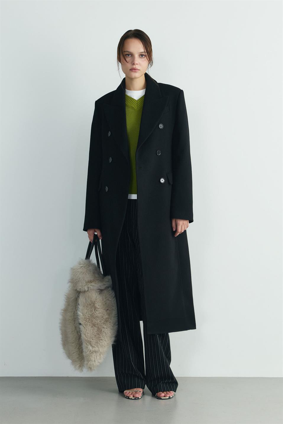 Edge Double-Breasted Coat