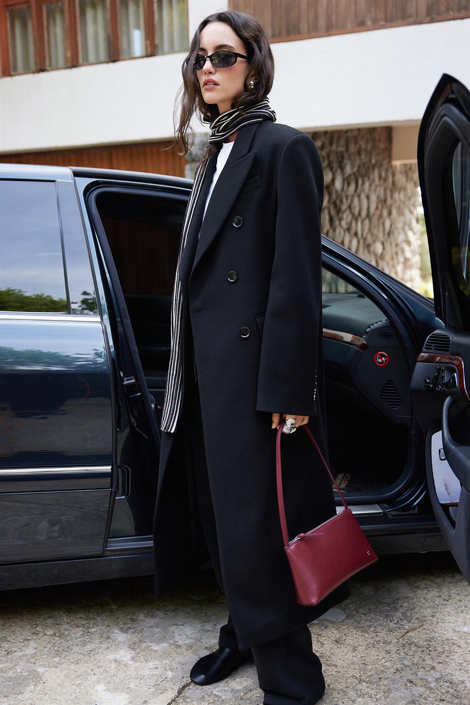 Edge Double-Breasted Coat