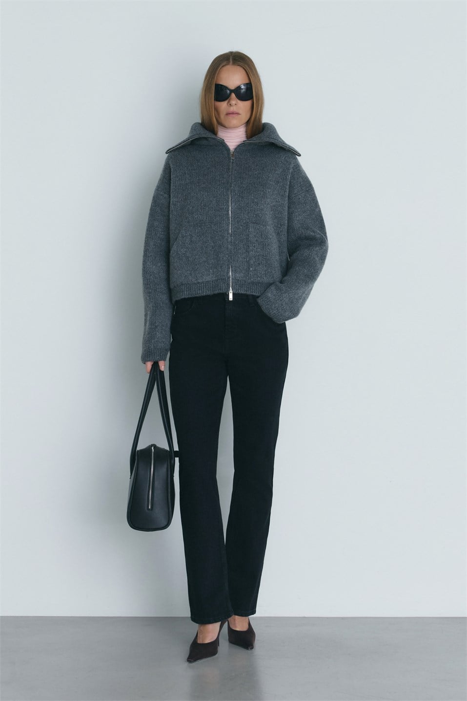 Siyah Effortless Straight Jean