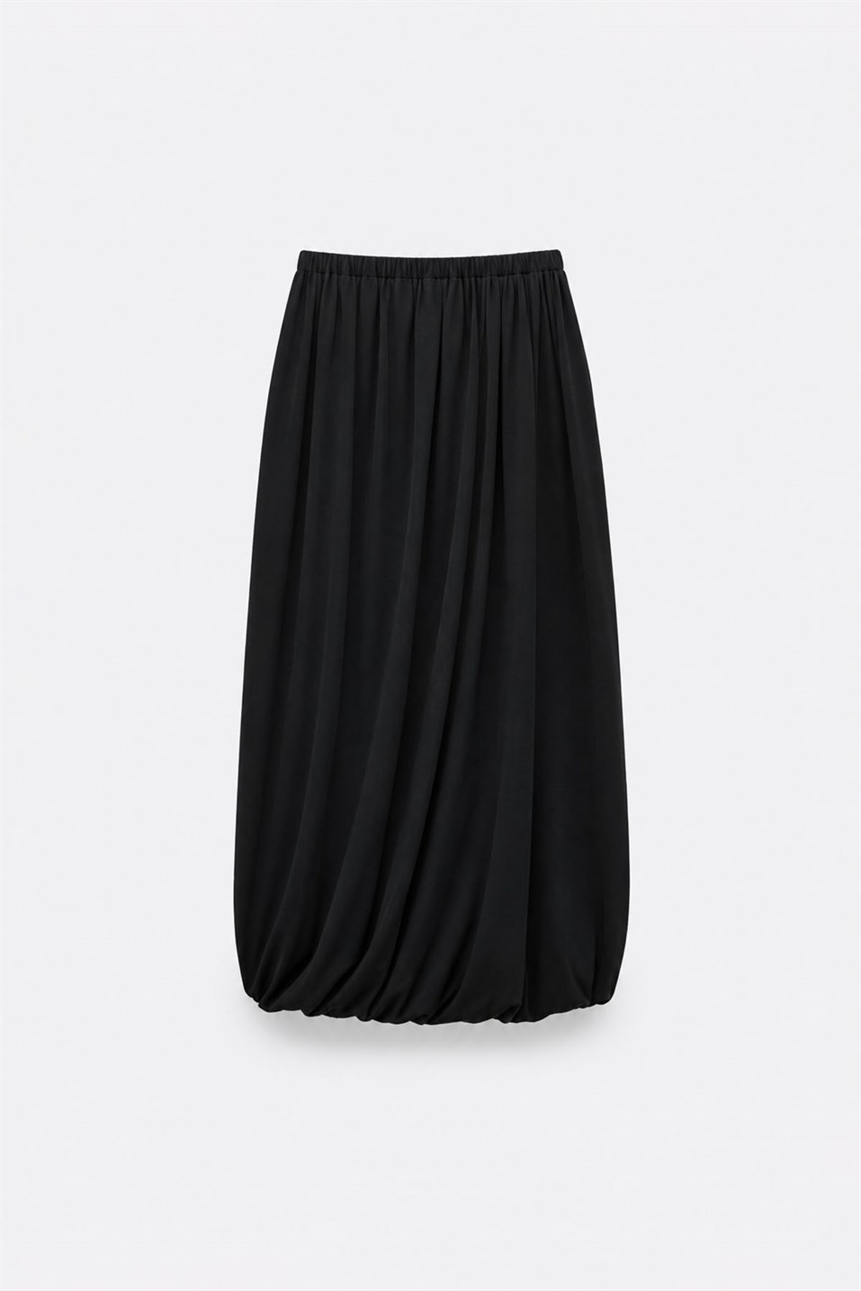 Siyah Emma Balon Midi Etek