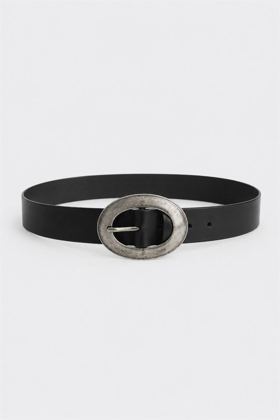 Vintage Metal Oval Buckle Belt