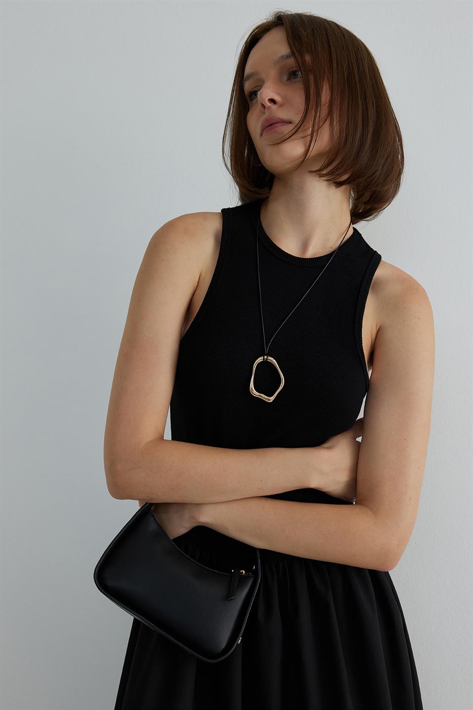 Siyah Holy Maxi Elbise