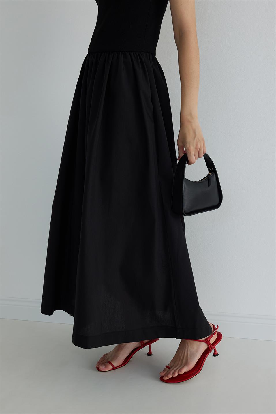 Siyah Holy Maxi Elbise