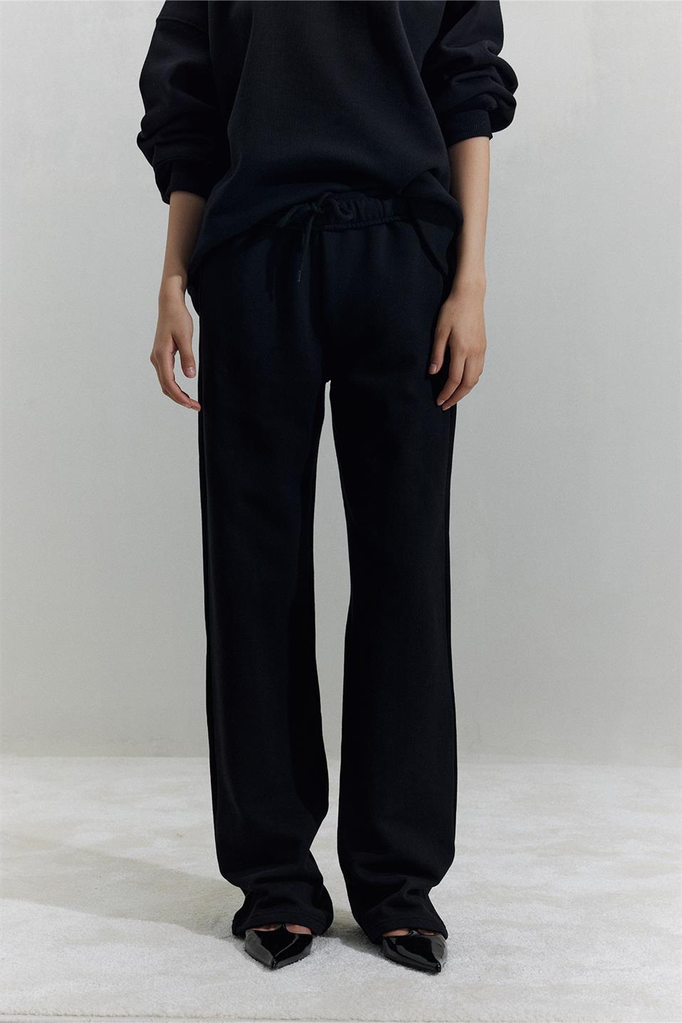 Siyah Homie Lastikli Eşofman