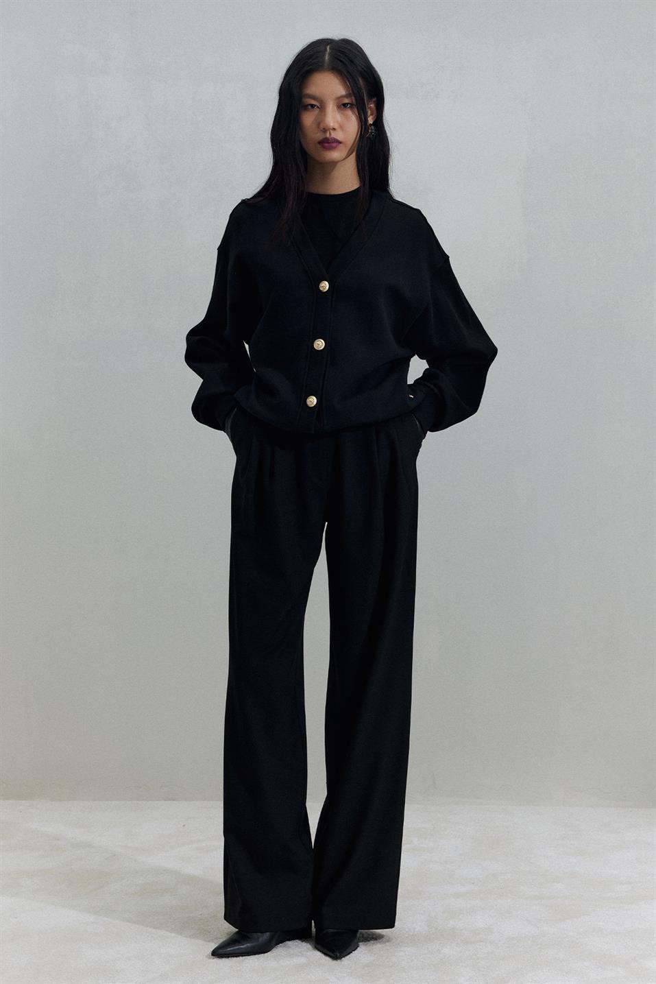 Siyah Homie Lastikli Eşofman