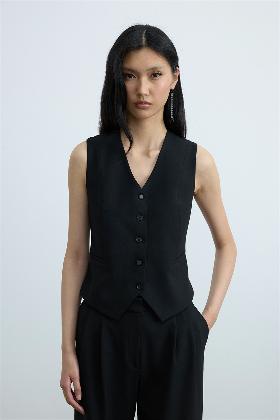 Janet Vest With Button