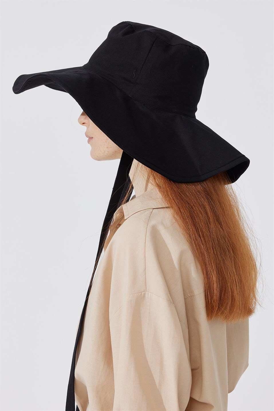Black Belted Gabardine Hat