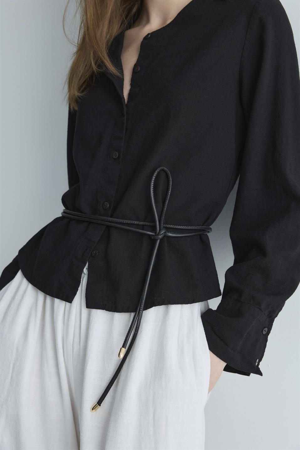 Lior Leather Cord Belt