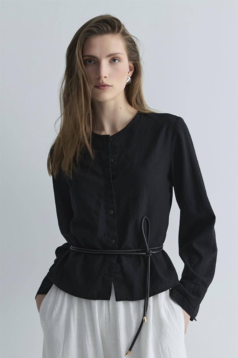 Lior Leather Cord Belt