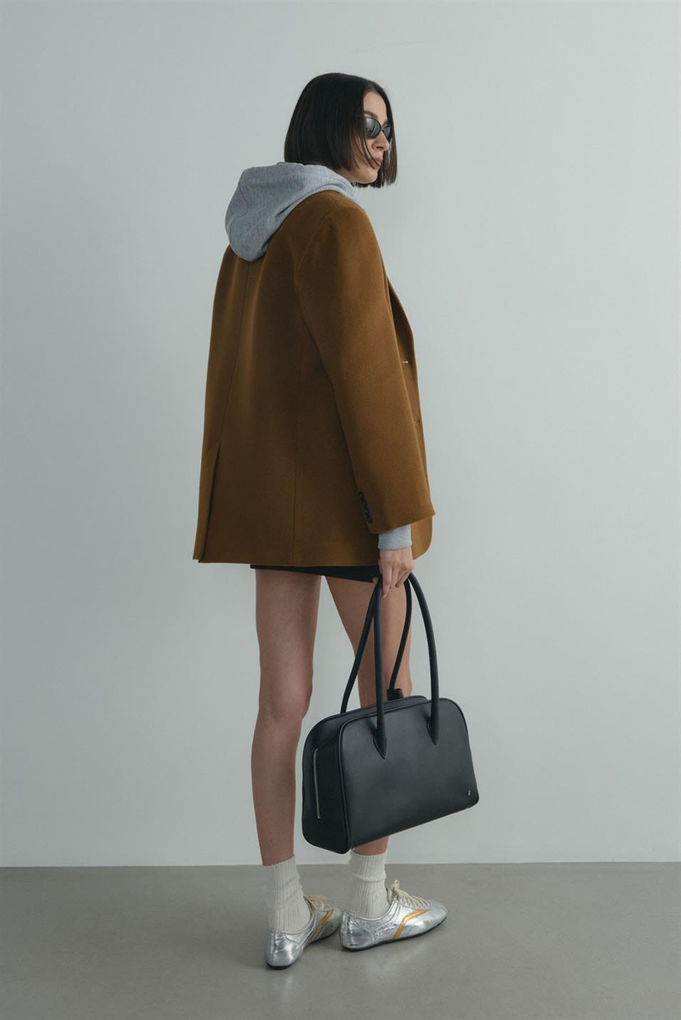 Siyah Margo Büyük Deri Çanta