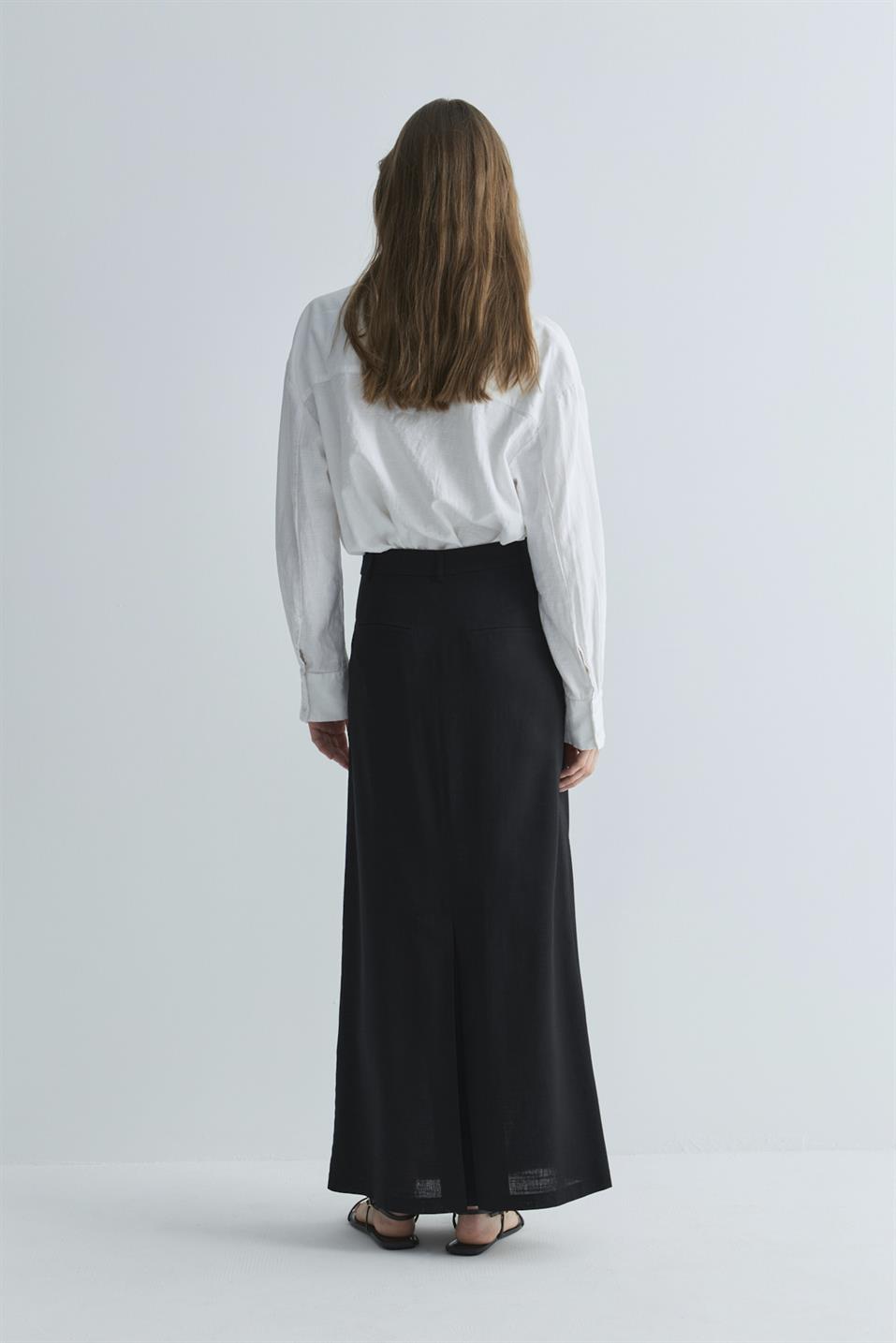 Marie Linen Maxi Skirt