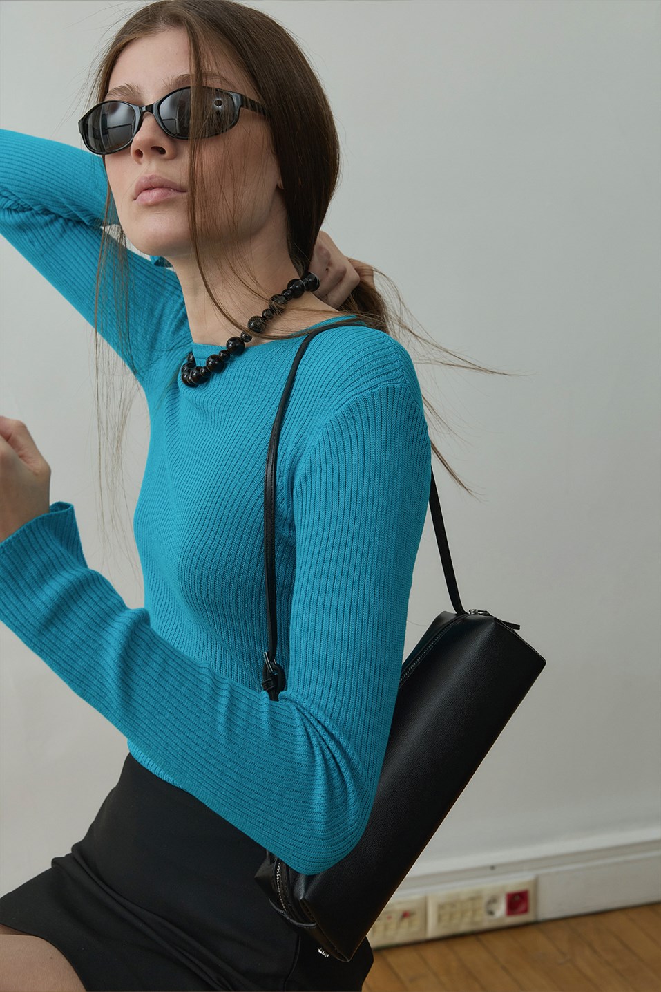 Siyah Mervie Baget Çanta